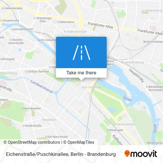 Карта Eichenstraße/Puschkinallee