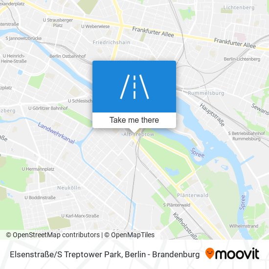 Elsenstraße/S Treptower Park map