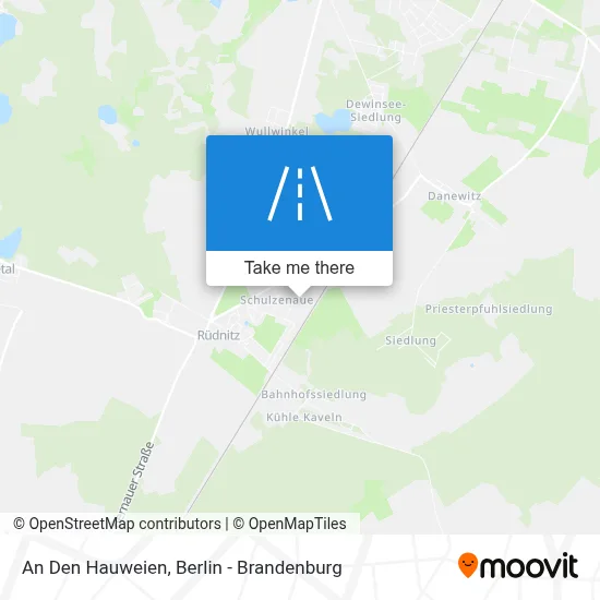 An Den Hauweien map