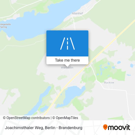 Joachimsthaler Weg map