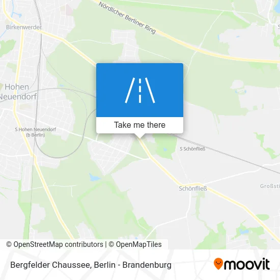 Bergfelder Chaussee map