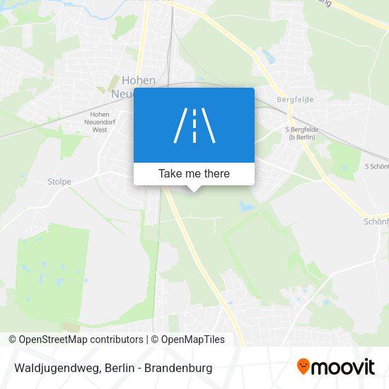 Waldjugendweg map