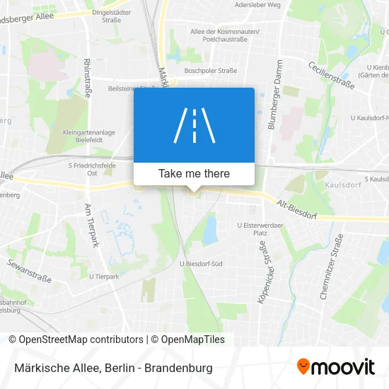 Карта Märkische Allee