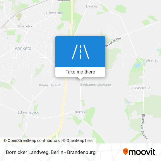 Börnicker Landweg map