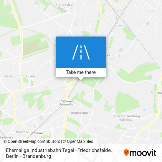 Карта Ehemalige Industriebahn Tegel–Friedrichsfelde