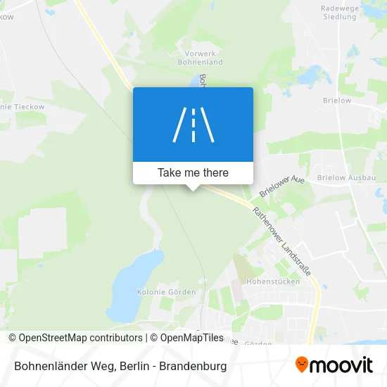 Карта Bohnenländer Weg