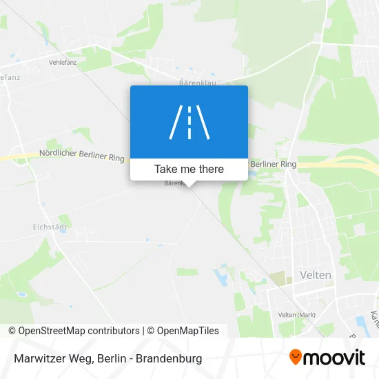 Карта Marwitzer Weg