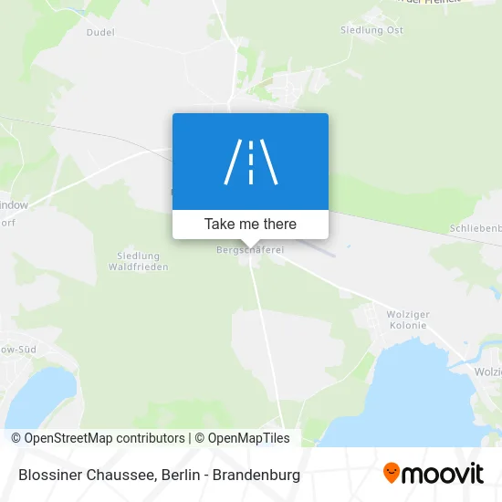 Blossiner Chaussee map