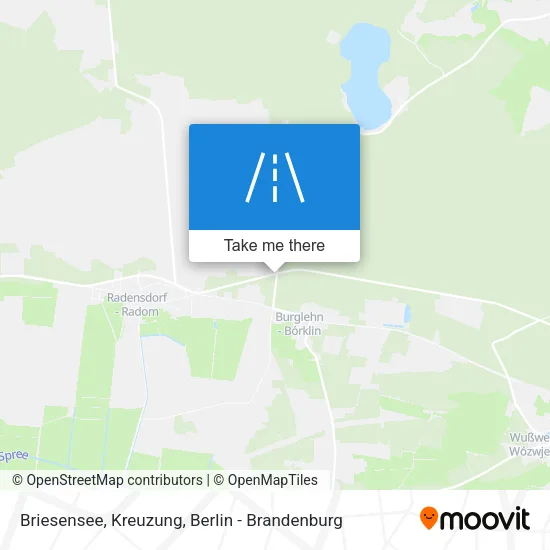 Карта Briesensee, Kreuzung