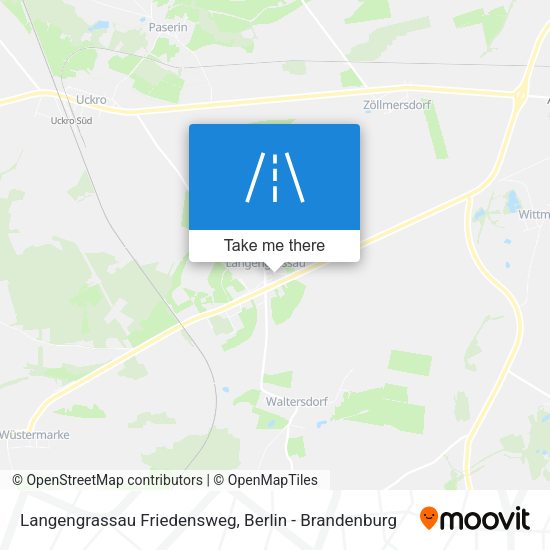 Langengrassau Friedensweg map