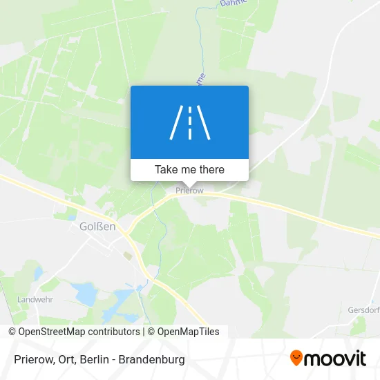 Prierow, Ort map