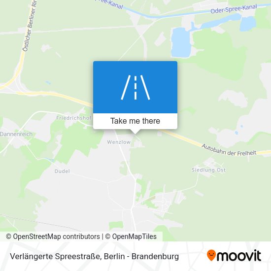 Verlängerte Spreestraße map