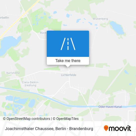 Joachimsthaler Chaussee map
