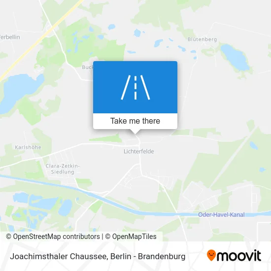 Joachimsthaler Chaussee map