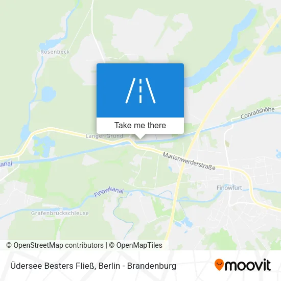 Карта Üdersee Besters Fließ