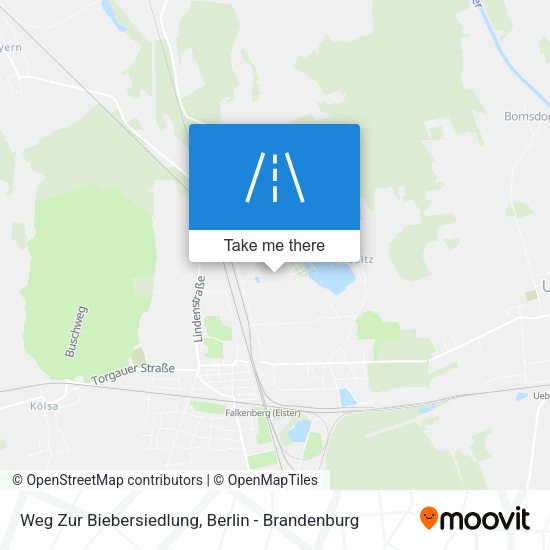 Weg Zur Biebersiedlung map