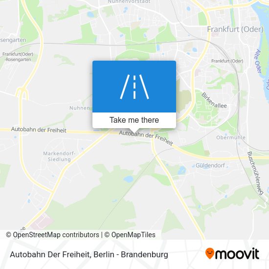 Autobahn Der Freiheit map