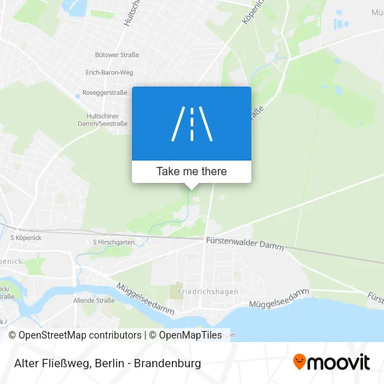 Карта Alter Fließweg