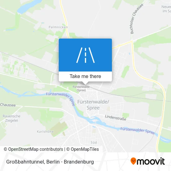 Карта Großbahntunnel