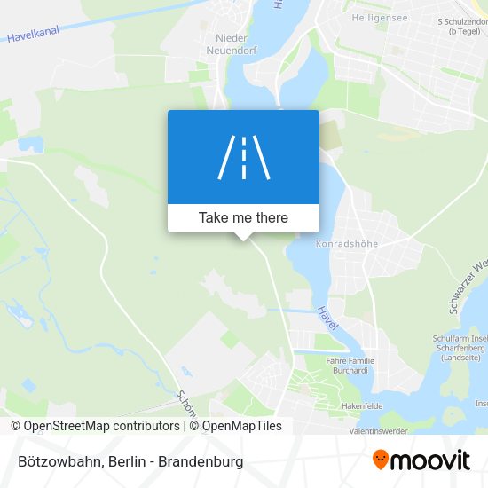 Bötzowbahn map