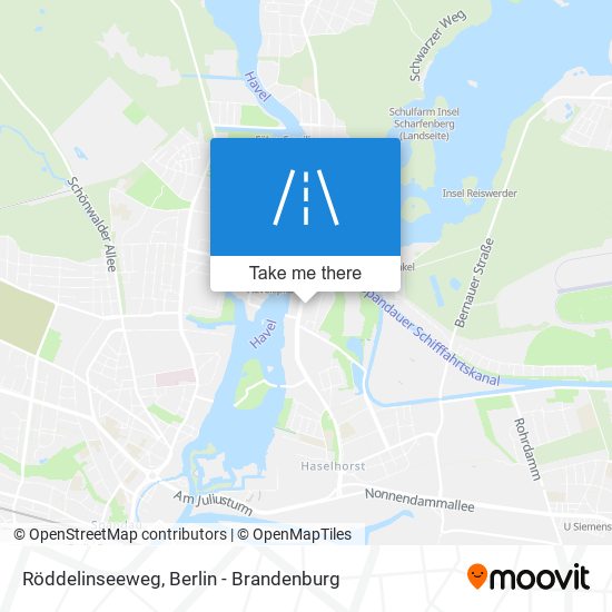 Röddelinseeweg map