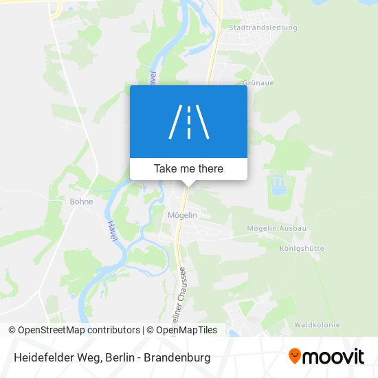 Heidefelder Weg map