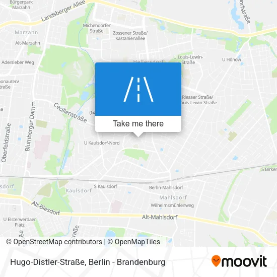 Карта Hugo-Distler-Straße