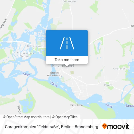 Карта Garagenkomplex "Feldstraße"