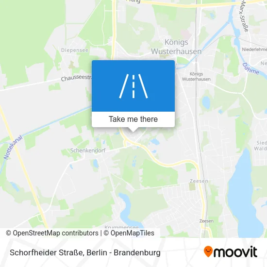 Карта Schorfheider Straße