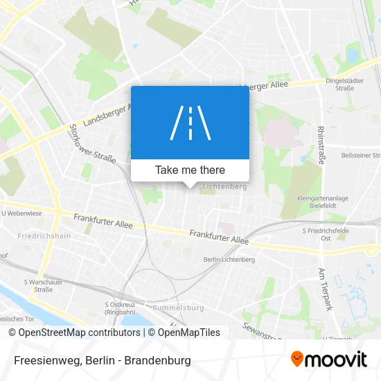 Карта Freesienweg