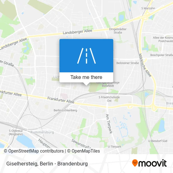 Карта Giselhersteig