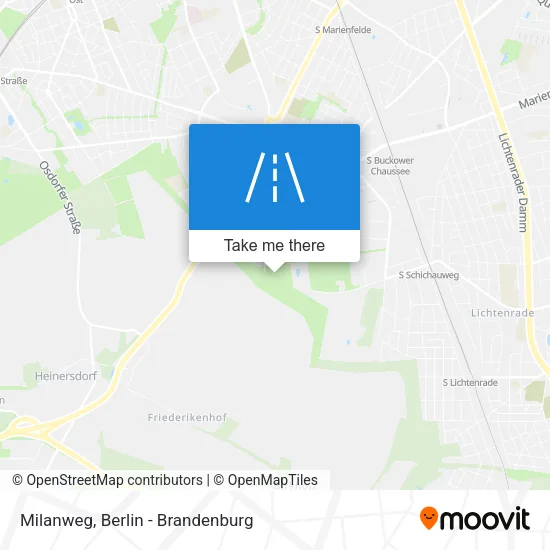 Карта Milanweg