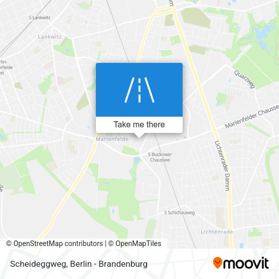 Scheideggweg map