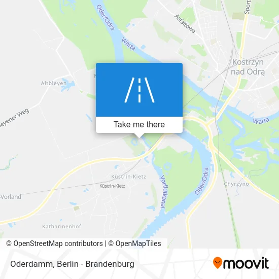 Oderdamm map