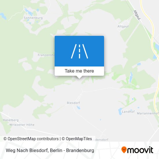 Weg Nach Biesdorf map
