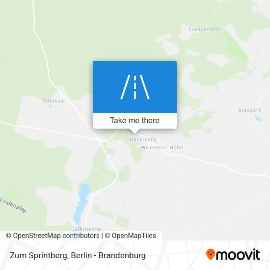 Карта Zum Sprintberg