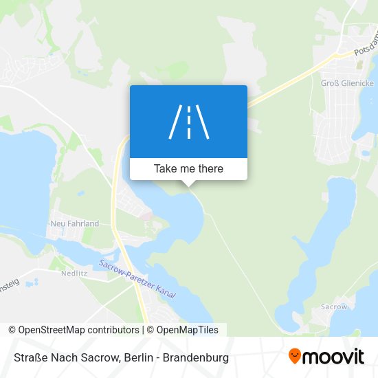 Straße Nach Sacrow map
