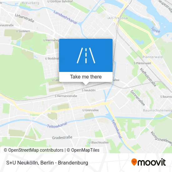 Карта S+U Neukölln