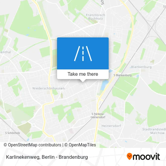 Karlinekenweg map