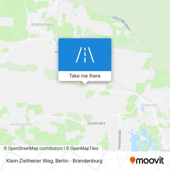 Klein-Ziethener Weg map