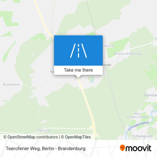 Teerofener Weg map