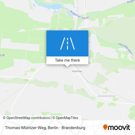 Thomas-Müntzer-Weg map