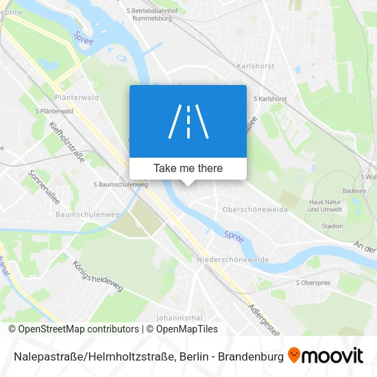 Карта Nalepastraße/Helmholtzstraße
