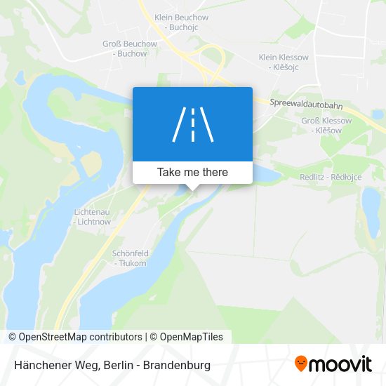 Hänchener Weg map