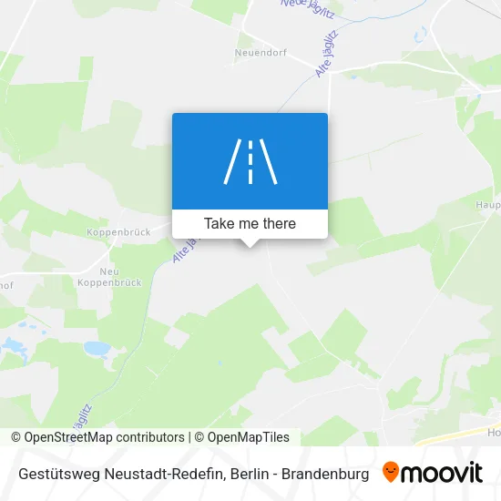 Карта Gestütsweg Neustadt-Redefin
