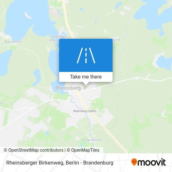 Rheinsberger Birkenweg map