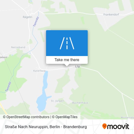 Straße Nach Neuruppin map