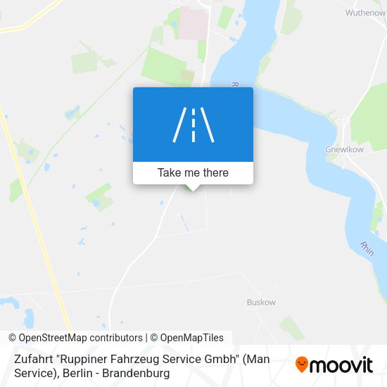Zufahrt "Ruppiner Fahrzeug Service Gmbh" (Man Service) map