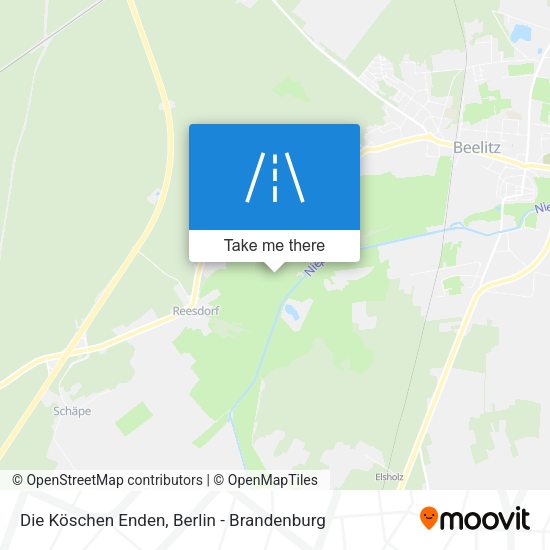 Die Köschen Enden map
