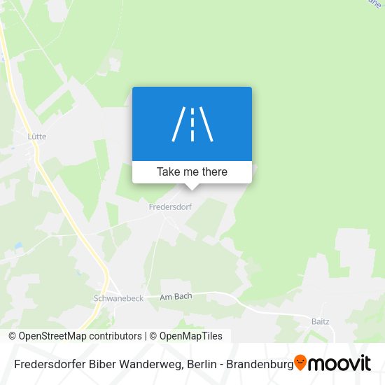 Fredersdorfer Biber Wanderweg map